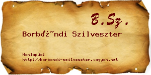 Borbándi Szilveszter névjegykártya